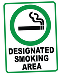Designated Smoking Area Sticker