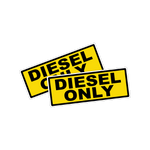 Diesel Only Sticker (x2)