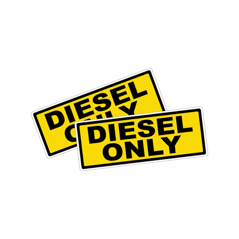 Diesel Only Sticker (x2)