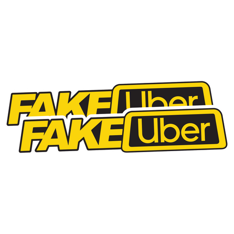Fake Uber (x2) Sticker
