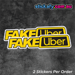 Fake Uber (x2) Sticker