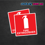 Fire Extinguisher x2 Sticker