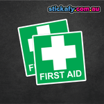 First Aid x2 Sticker