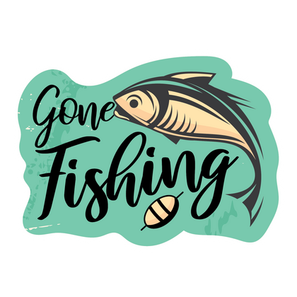 Gone Fishing Sticker