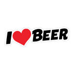 I Love Beer Sticker