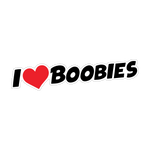 I Love Boobies Sticker