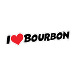 I Love Bourbon Sticker