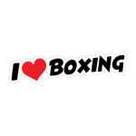 I Love Boxing Sticker