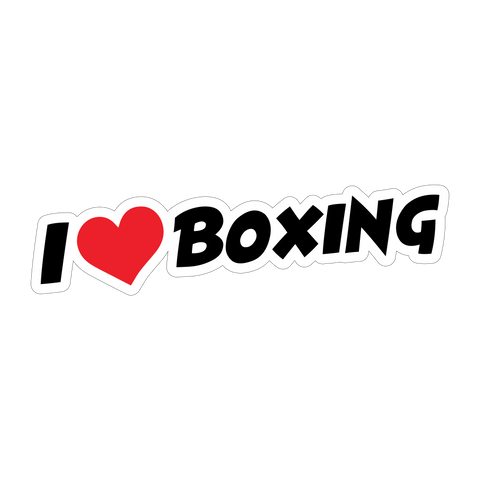 I Love Boxing Sticker