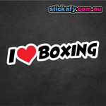 I Love Boxing Sticker