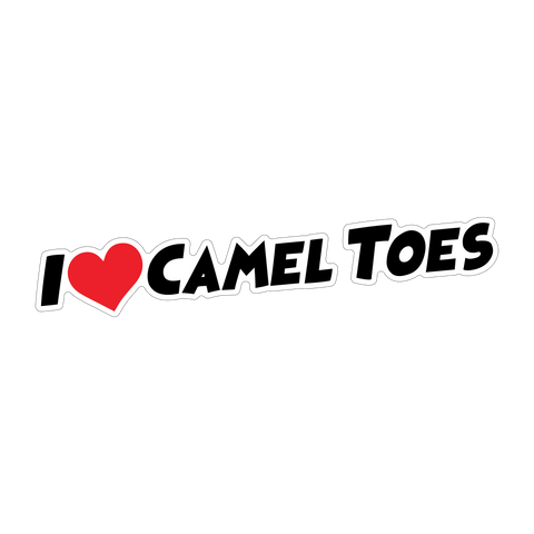 I Love Camel Toes Sticker