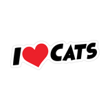 I Love Cats Sticker