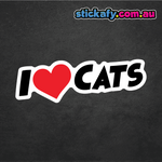 I Love Cats Sticker