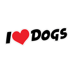 I Love Dogs Sticker