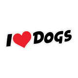 I Love Dogs Sticker