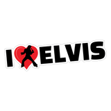 I Love Elvis Sticker