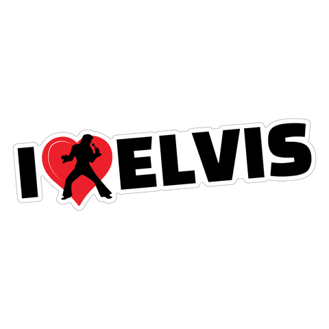 I Love Elvis Sticker