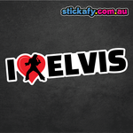 I Love Elvis Sticker