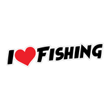 I Love Fishing Sticker