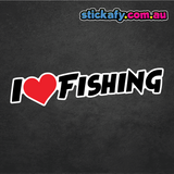 I Love Fishing Sticker