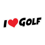 I Love Golf Sticker