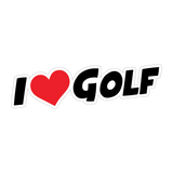 I Love Golf Sticker