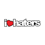 I Love Haters Sticker