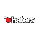 I Love Haters Sticker