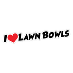 I Love Lawn Bowls Sticker