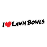 I Love Lawn Bowls Sticker