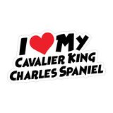 I Love My Cavalier King Charles Spaniel Sticker