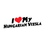 I Love My Hungarian Vizsla Sticker