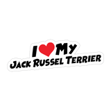 I Love My Jack Russel Terrier Sticker