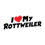 I Love My Rottweiler Sticker