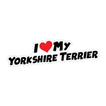 I Love My Yorkshire Terrier Sticker