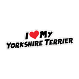 I Love My Yorkshire Terrier Sticker