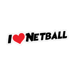 I Love Netball Sticker