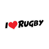 I Love Rugby Sticker