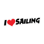 I Love Sailing Sticker