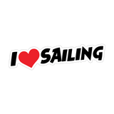 I Love Sailing Sticker