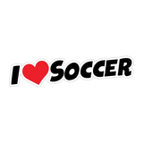 I Love Soccer Sticker