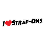 I Love Strap-ons Sticker