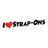 I Love Strap-ons Sticker