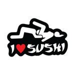 I Love Sushi Sticker