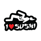 I Love Sushi Sticker