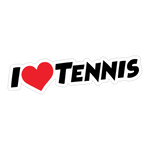 I Love Tennis Sticker