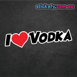 I Love Vodka Sticker