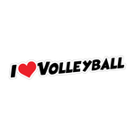 I Love Volleyball Sticker