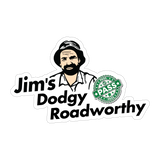 Jim's Dodgy Roadworthy Sticker