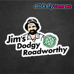 Jim's Dodgy Roadworthy Sticker